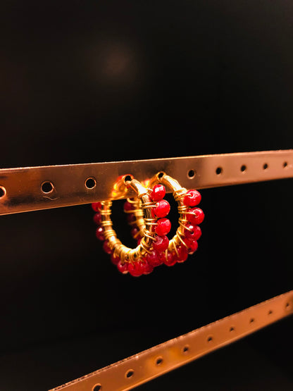 BIJOUX BJ AROS GRANDES GRANATE