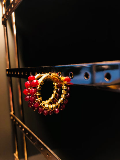 BIJOUX BJ AROS GRANDES GRANATE