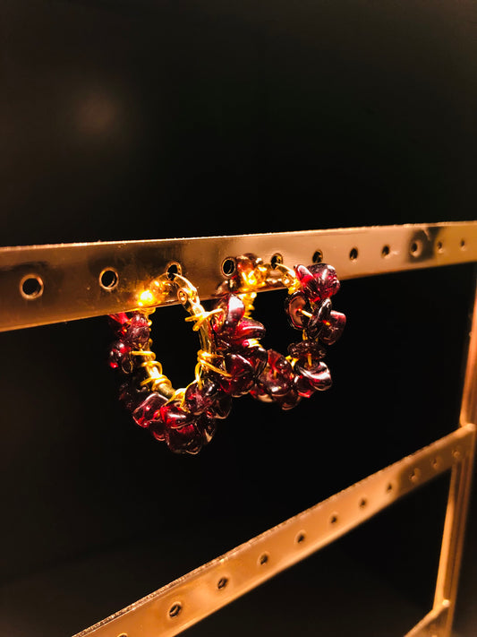 BIJOUX BJ AROS PEBELS GRANATE