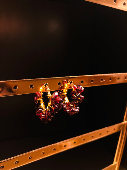 BIJOUX BJ AROS PEBELS GRANATE