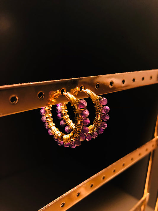 BIJOUX BJ AROS GRANDES AMATISTA
