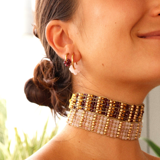 BIJOUX BJ AROS BOLITA GRANATE